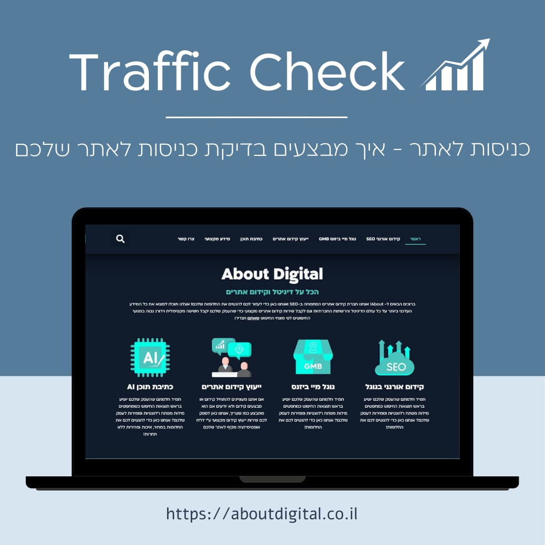 כניסות לאתר - איך מבצעים בדיקת כניסות לאתר